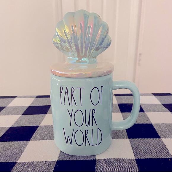 Rae Dunn Other - Rae Dunn Disney Mug with Topper- Part of Your World